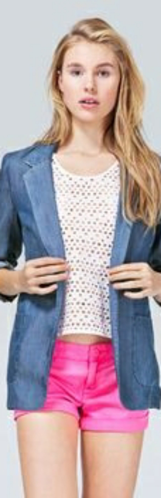 Light denim blazer